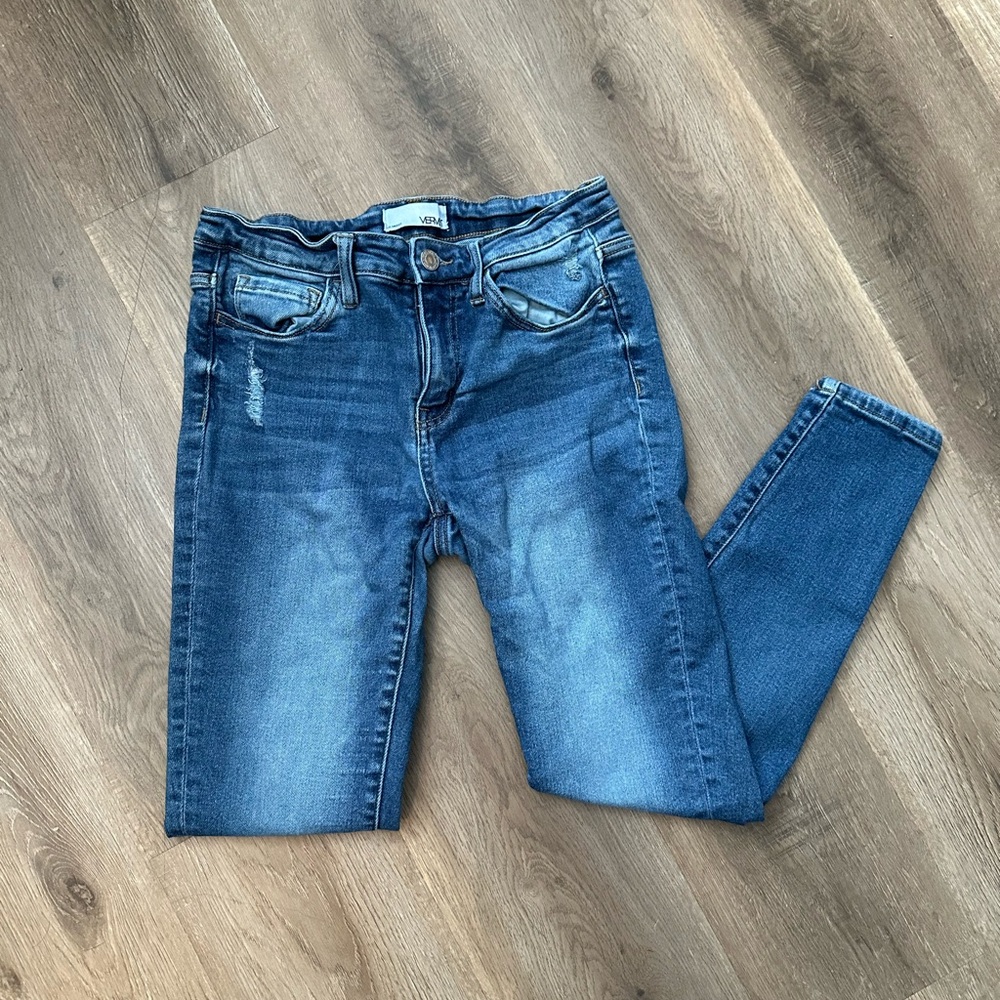Vervet Blue Skinny Jeans { #2 }